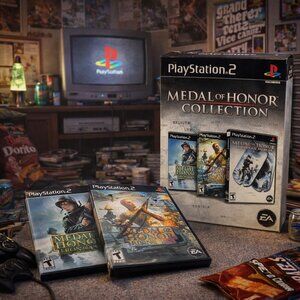 PS2 Medal of Honor Collection (3-Game Box Set) Complete CIB